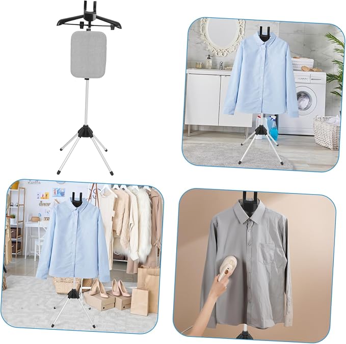 Portable Ironing Board Flat Ironing Area Collapsible Steamer Rack - Image 7