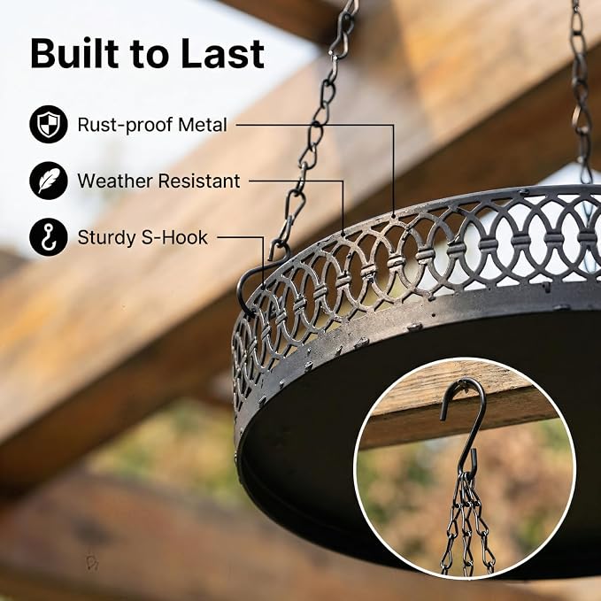 Heavy Duty Metal Hanging Planters - Image 7
