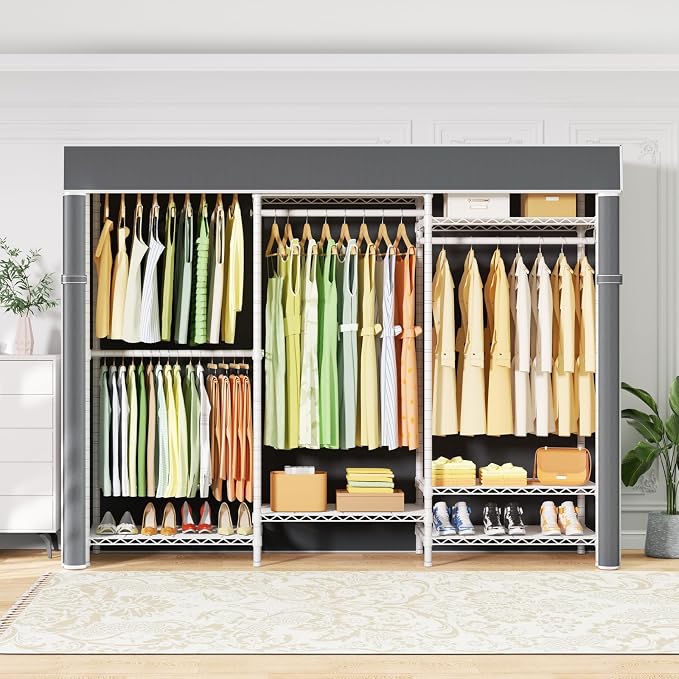 Ulif E13C Heavy Duty Closet Organizer System，Freestanding Clothing Racks - Image 9