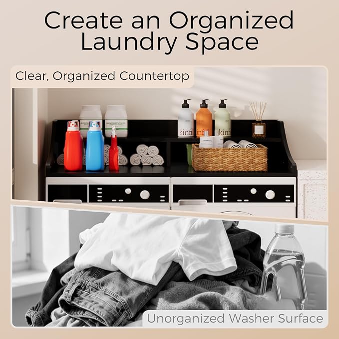2-Tier Washer Dryer Topper, Laundry Room Organizer - Image 5