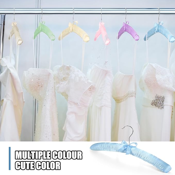 Jetec 12 Pieces Satin Padded Hangers - Image 7