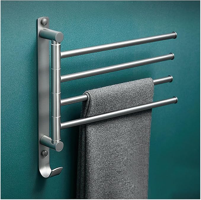 Brass Swing Out Towel Bar, Towel Rack by Unknown