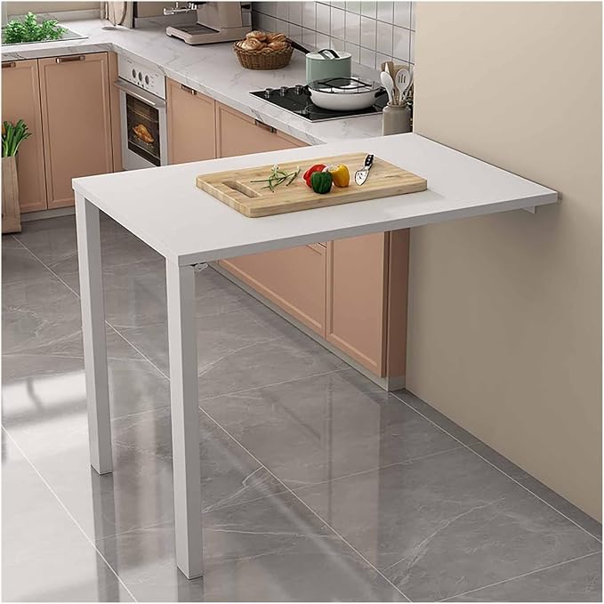 Fold Down Wall Mount Desk, Wall Mounted Drop Leaf Table, Heavy Duty Small by Unknown
