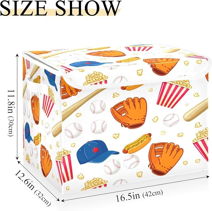 Nander Baseball Gloves Storage Basket Storage Boxes - Image 3