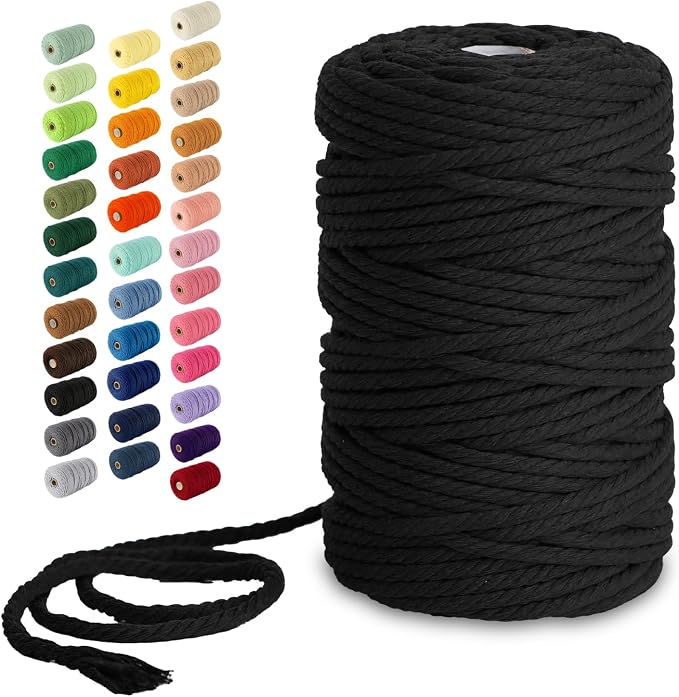 Nook Theory Macrame Cord - 5mm 109 Yards Cotton Rope by NookTheory