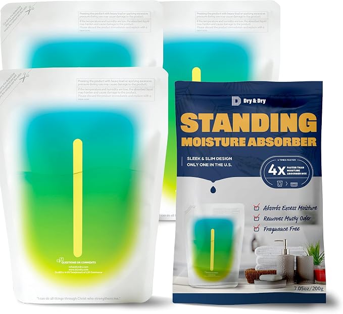 Dry & Dry [3 Packs Standing Moisture Absorbers to Control Excess Moisture by DryDry