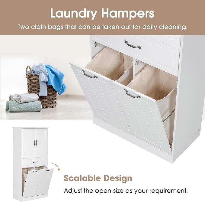 Tall Bathroom Storage Cabinet - Image 9