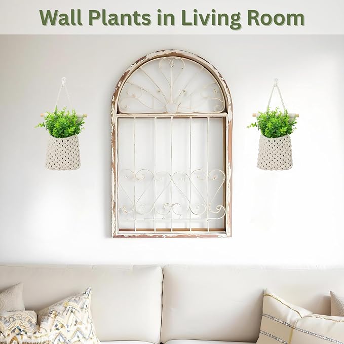 2 Packs Macrame Wall Planters - Image 9