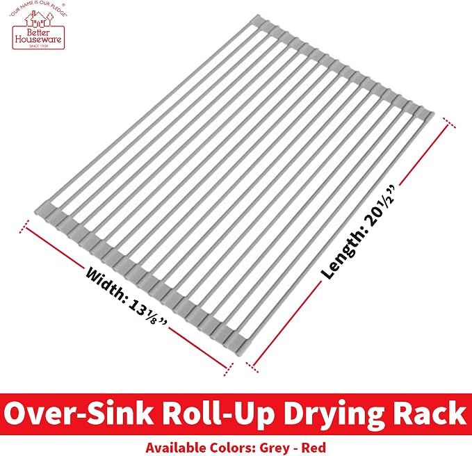 Better Houseware 1434 Over-Sink Roll-Up Drying Rack - Image 9