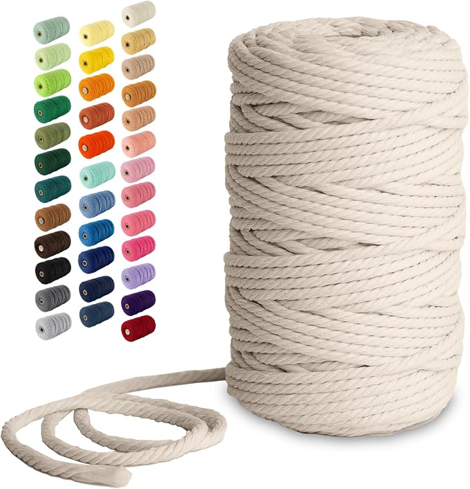 Nook Theory Macrame Cord - 5mm 109 Yards Cotton Rope by NookTheory