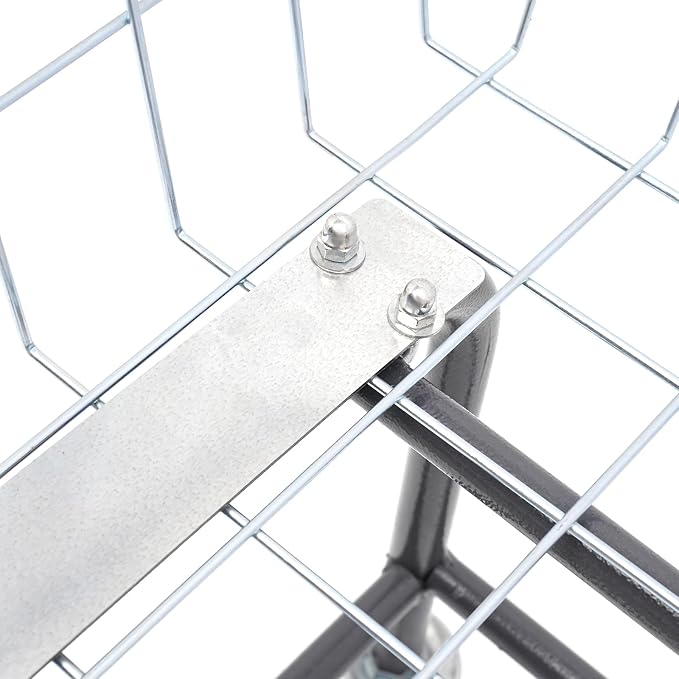 Steel Wire Laundry Cart Rolling Laundry Basket - Image 5