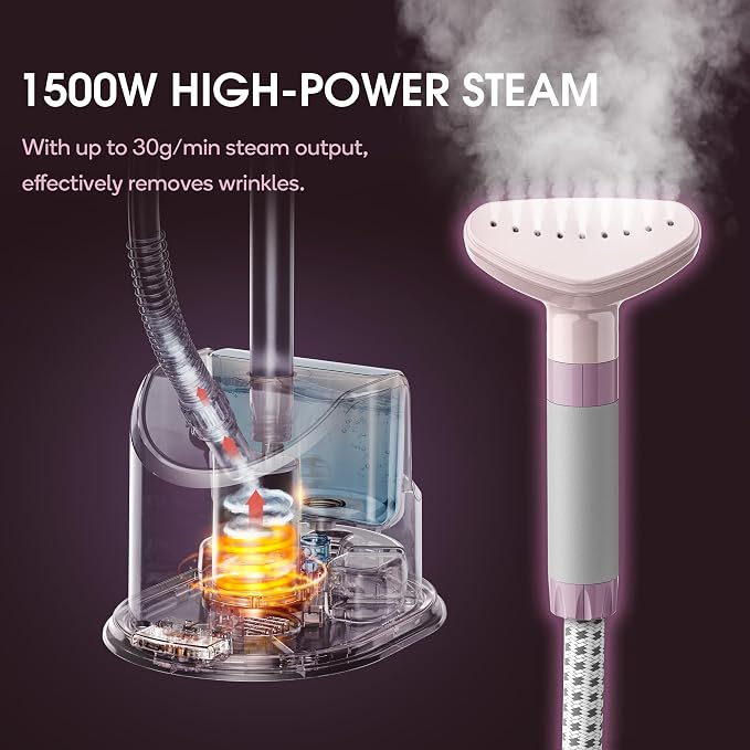 Newbealer Standing Garment Steamer - 1500W Full-Size Vertical Clothes Steamer - Image 3