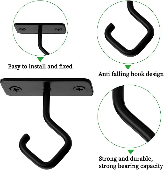 AJART Ceiling Hooks for Hanging Plants: Iron Plant Hanger for Wall Mount - Image 7