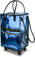 Reusable Grocery Bag on 5 Wheels, Foldable Rolling Tote Bag by PASMAN