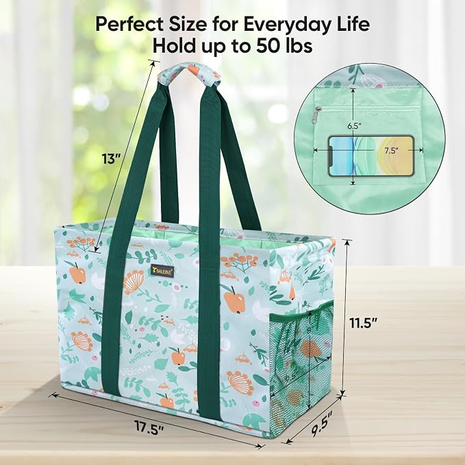 BALEINE Soft 9 Gallon Extra Large Utility Tote, Foldable Reusable Storage Bag - Image 4