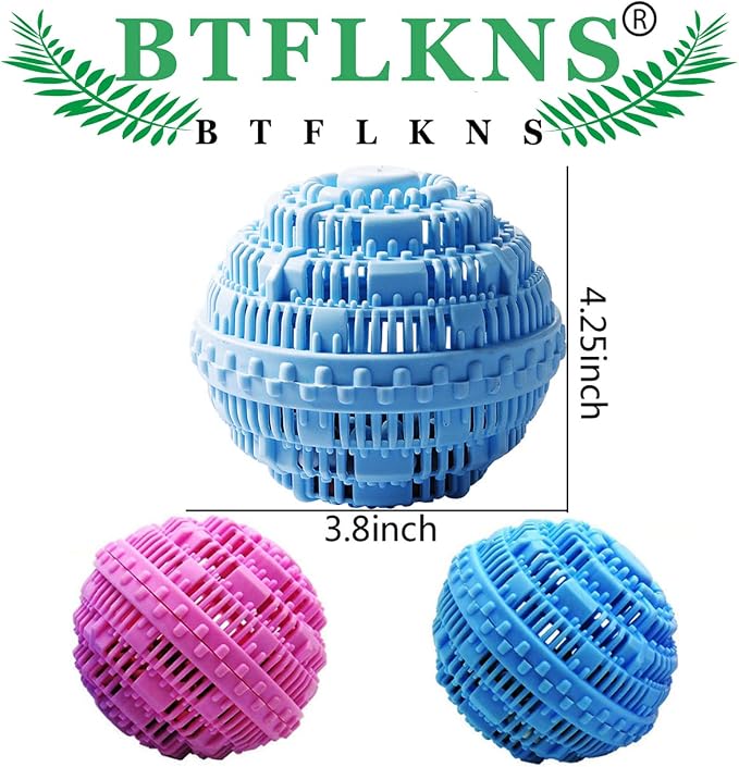 Laundry Balls Set, Eco-Friendly Super Washing Machine Laundry Ball, All Natural - Image 2