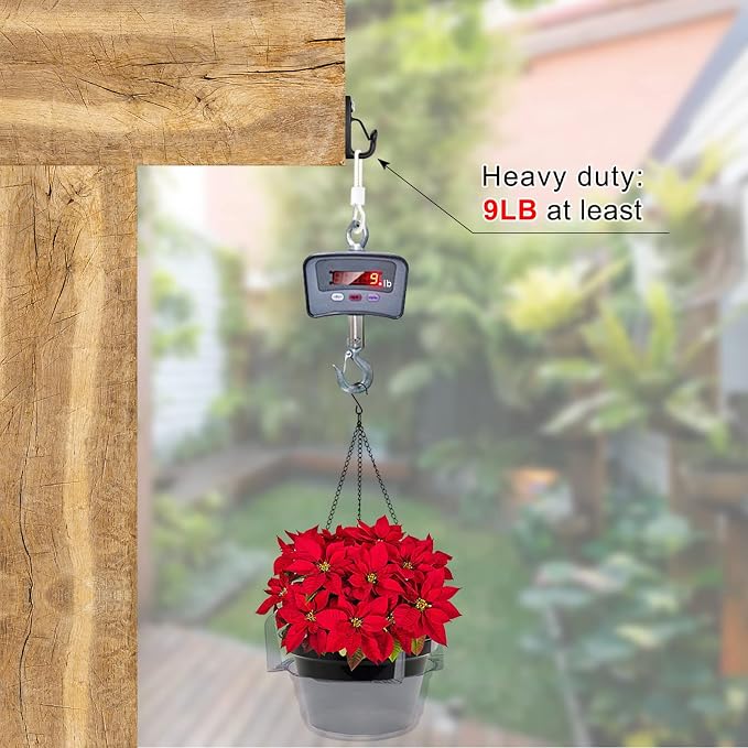 SELEWARE 30PCS Screw-in Hooks for Hanging Outdoor String Lights, Windproof - Image 5