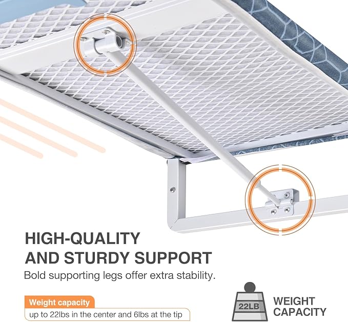 KINGBOARD Wall Mounted Ironing Board - Image 4