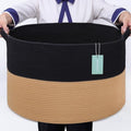 Extra Large Blanket Basket 87L, Laundry Hamper, Baby Nursery Hamper by BOSROTY