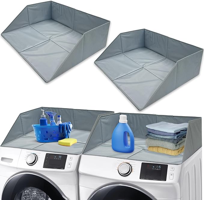 Laundry Guards for Front-Load Washers & Dryers, Secure Guardrails Prevent by Unknown