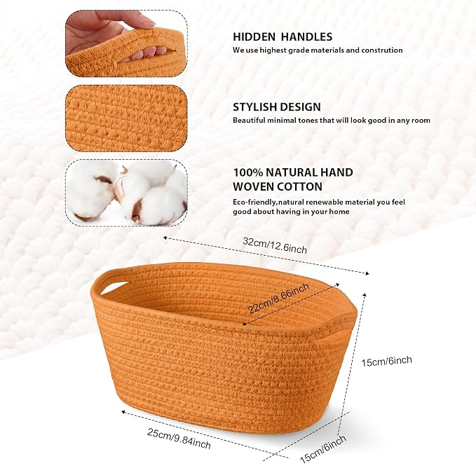 Sawysine 6 Pcs Storage Baskets Bulk - Image 2