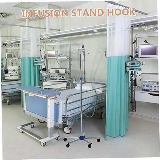 minkissy Portable Hooks for Infusion Rack Heavy Duty Vertical Infusion Stand - Image 6