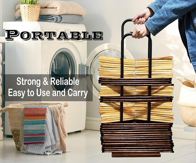 Hanger Stacker, Clothes Hanger Holder Organizer Stand, Portable Hanger Storage - Image 4