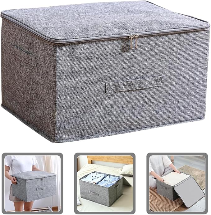 Homoyoyo Large Foldable Fabric Clothes Storage Box - Image 5
