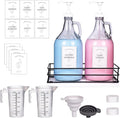 2 Pcs Glass Liquid Laundry Detergent Dispenser, Half Gallon Dispenser by Unknown