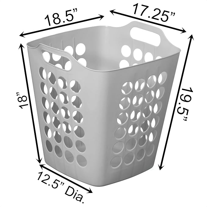 Flexible Plastic Laundry Basket - Image 4