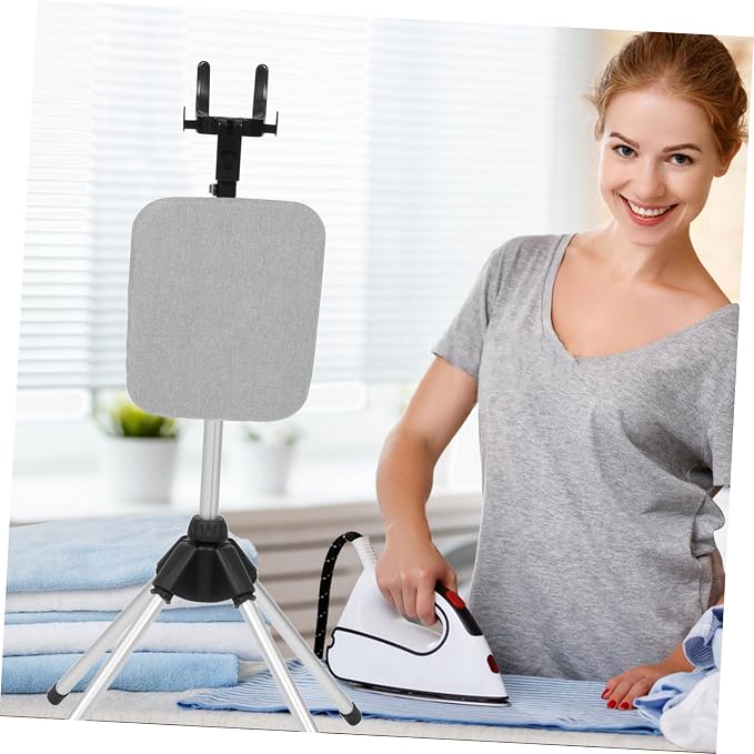 Telescopic Garment Steamer Rack Foldable Clothes Drying Stand Sturdy Four-Leg - Image 6