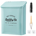 Magnetic Lint Bin for Laundry Room, Metal Trash Can by Monjita