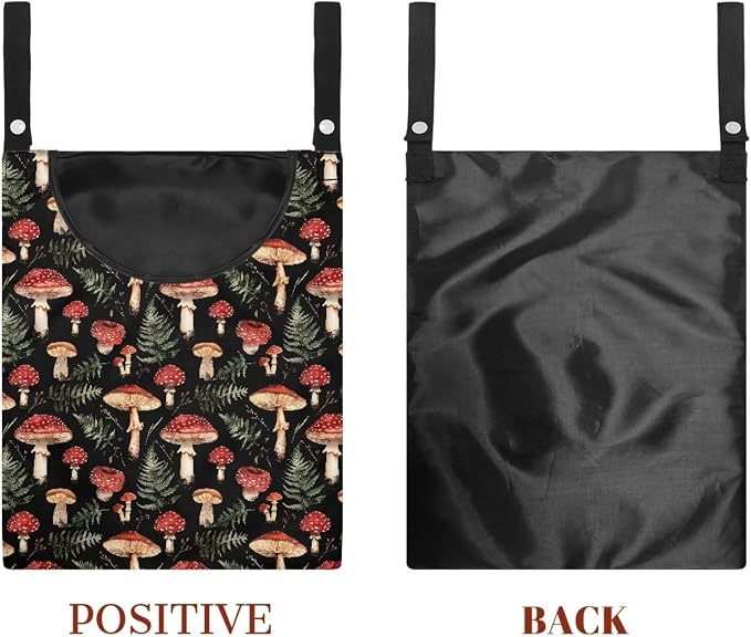 Mushroom Leaf Clothespin Bag Holder Multi Purpose Hanging Storage Dust-Proof - Image 7