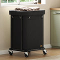 Laundry Basket with Wheels 150L/40Gal, Rolling Laundry Hamper with Steel Fram by Nunsino