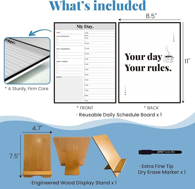 JJPRO Reusable Desktop Daily Planner - Image 2