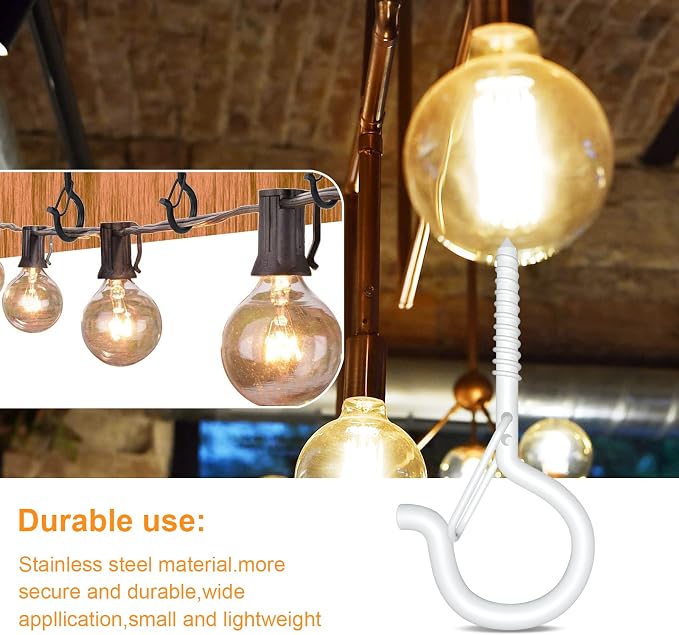 50PCS Windproof Screw Q-Hanger Hooks - Image 5
