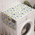 Ambesonne Green Flower Washing Machine Organizer, Floral Pattern Abstract Rose by Ambesonne