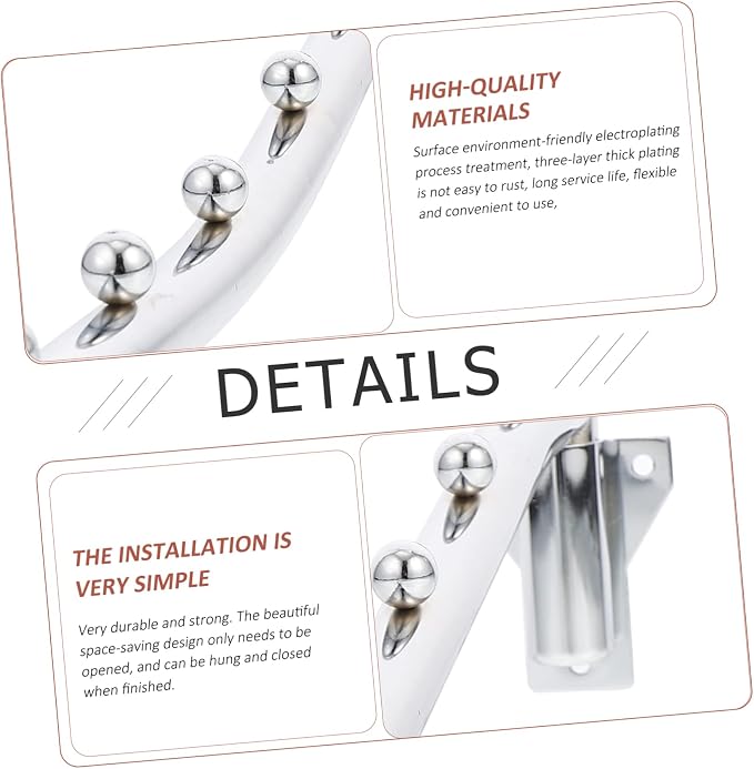 Cabilock Rotatable Folding Wall Mounted Clothes Hanger Hook - Image 3