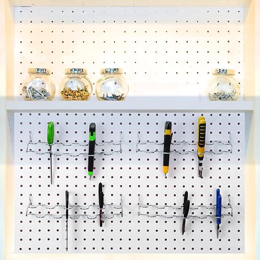 Hanaive 4 Pieces Pegboard Pliers Holder, Holds 11 Plier Per Rack, Steel - Image 5
