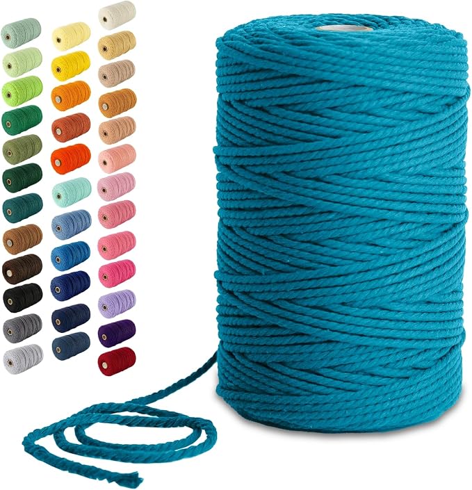 Nook Theory Macrame Cord - 3mm 220 Yards Cotton Rope by NookTheory