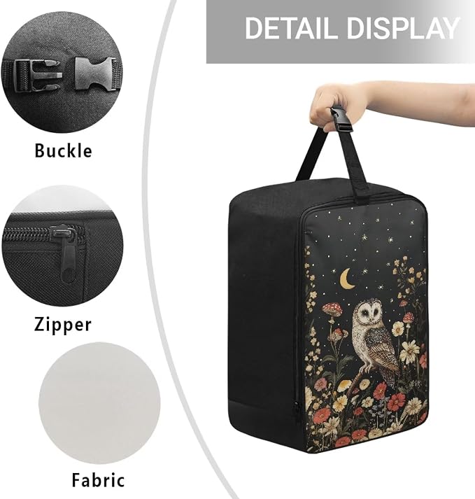 Owl Portable Travel Iron Storage Bag Lightweight Carrying Case - Image 5