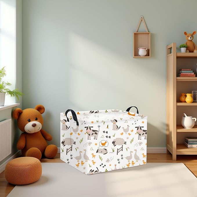 Rectangular Baby Kids Storage Basket Boys - Image 4
