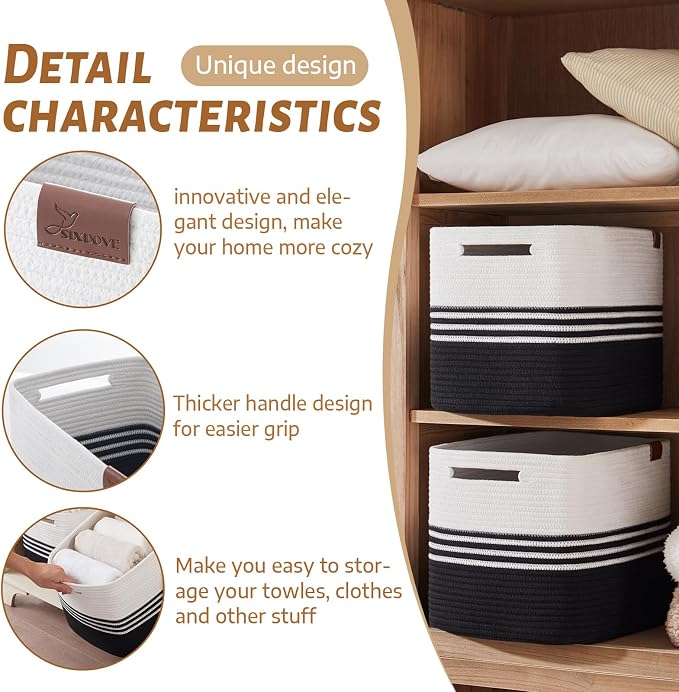 Storage Baskets, 42L*2 Pack Storage Baskets - Image 3