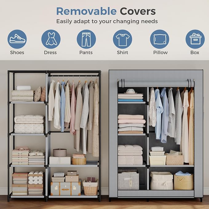 NEWBULIG Portable Fabric Clothes Rack - Image 4