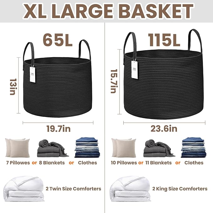 115L Extra Large Blanket Basket - Image 3