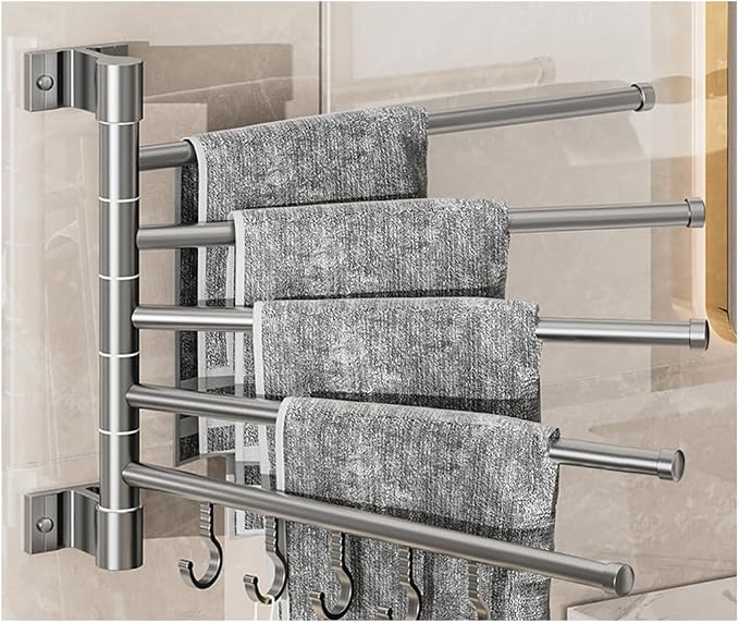 Swing Out Towel Bar Wall Mounted, Towel Rack by Unknown