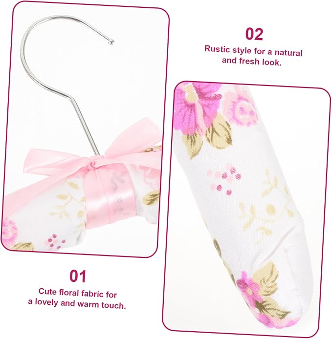 5pcs Slip Laundry Hangers Bulk Clothes Hangers Sponge Padding Elegant Design - Image 5