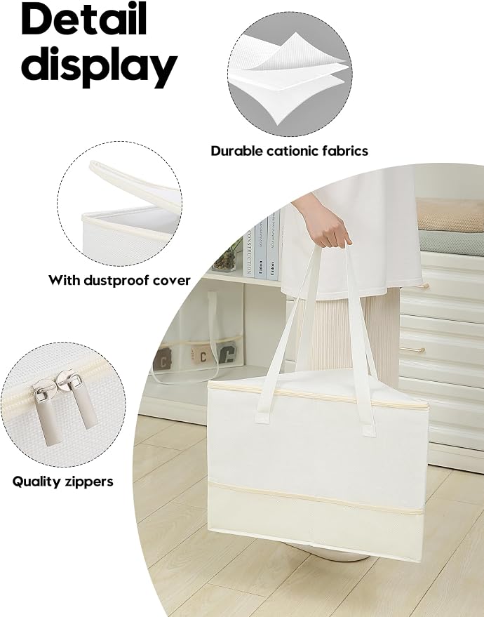 2 Pack Rigid Hanger Organizer, Triangle Storage Bin - Image 5
