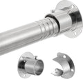 1.3 Inch Diameter Closet Rods for Hanging Clothes 17-28 Inch Adjustable by DwelSpire