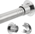 1.3 Inch Diameter Closet Rods for Hanging Clothes 17-64 Inch Adjustable by DwelSpire